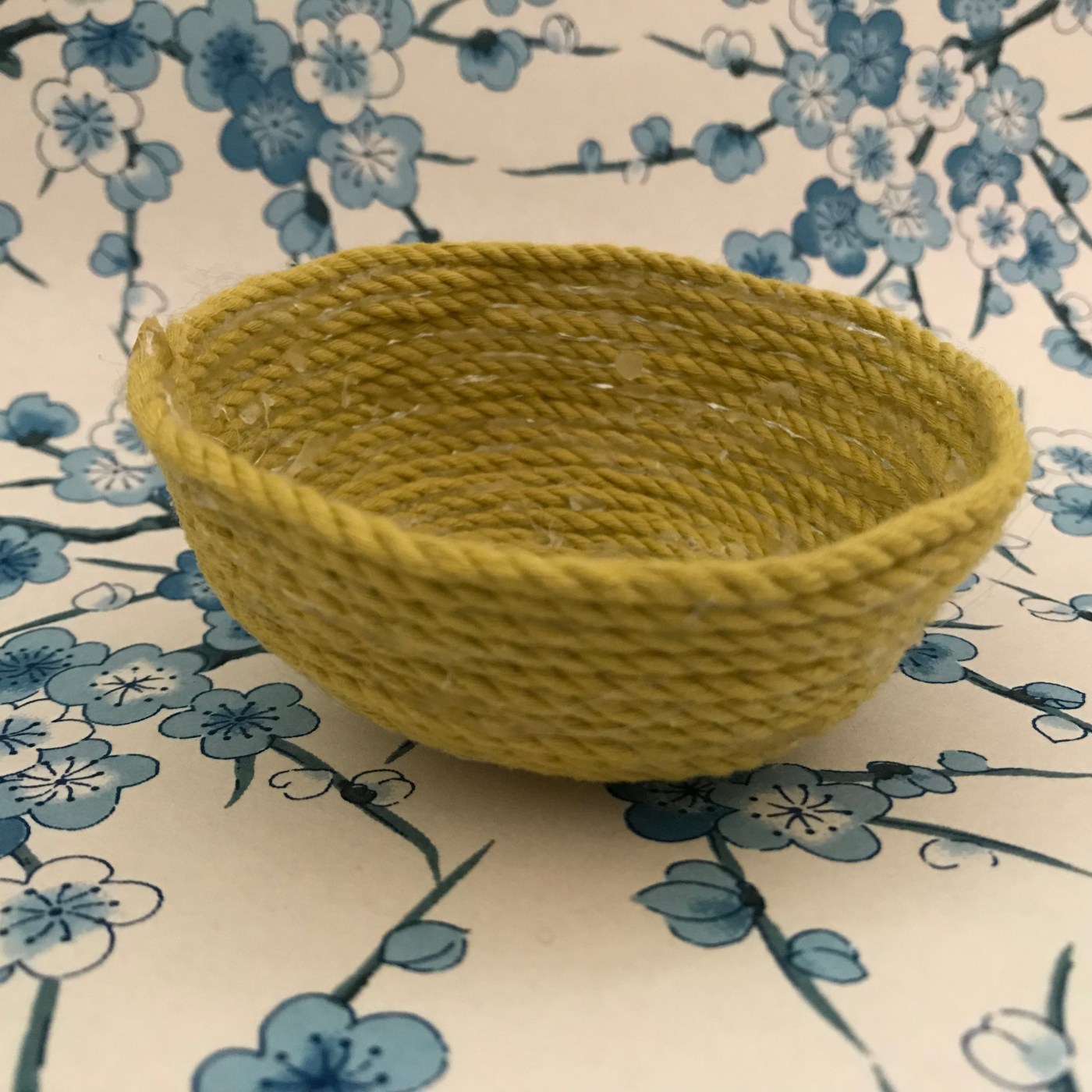DIY panière en corde tissage