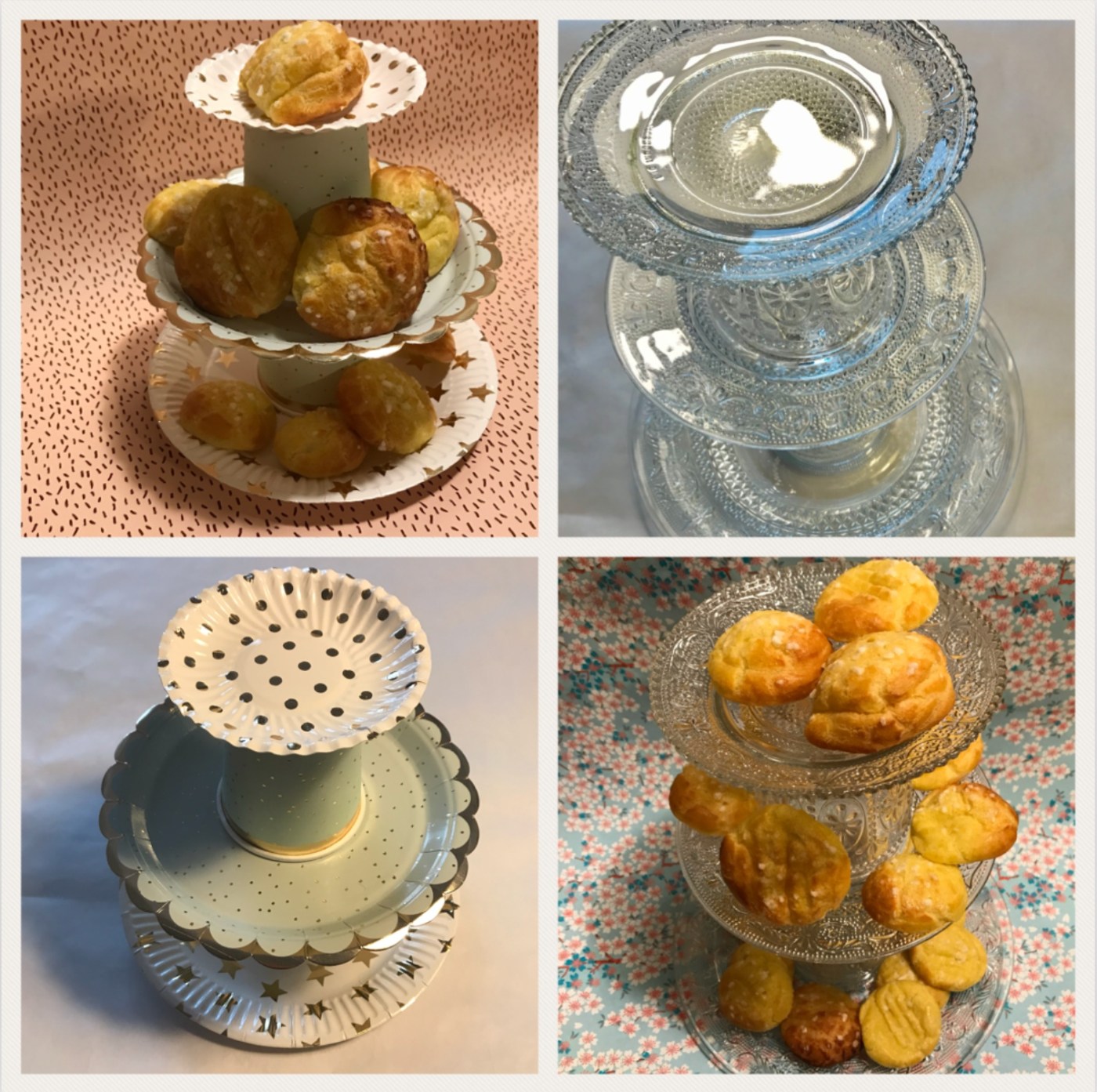 Goûter de princesse présentoir à gâteaux à étage diy craft bricolage enfant version cheap et pas cheap photo à la une