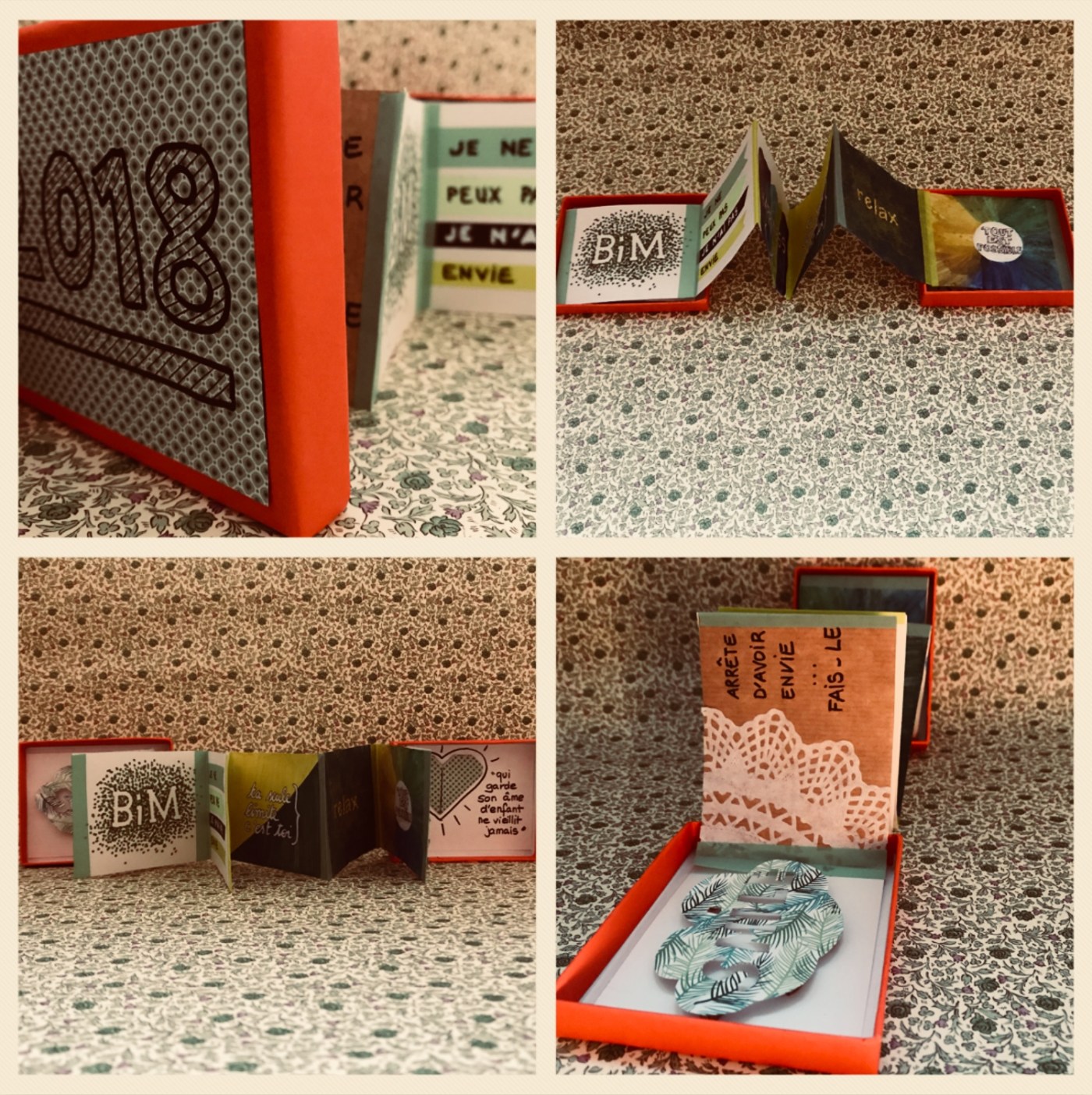 affichons nos bonnes résolutions Boite à message peinture dessin collage diy craft bricolage enfant