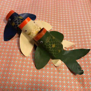 Poisson rouleau de carton nouvel an chinois