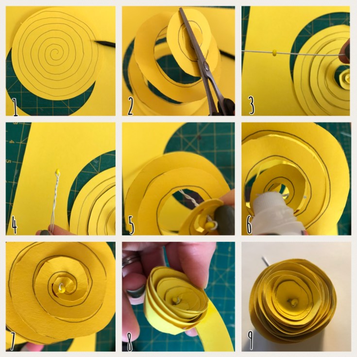 Renoncule en papier explication DIY fleurs en papier origami