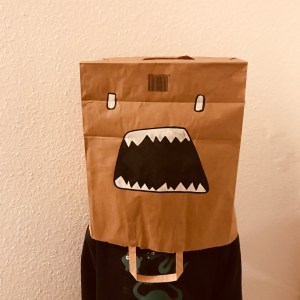 Masque sac en papier craft diy carnaval