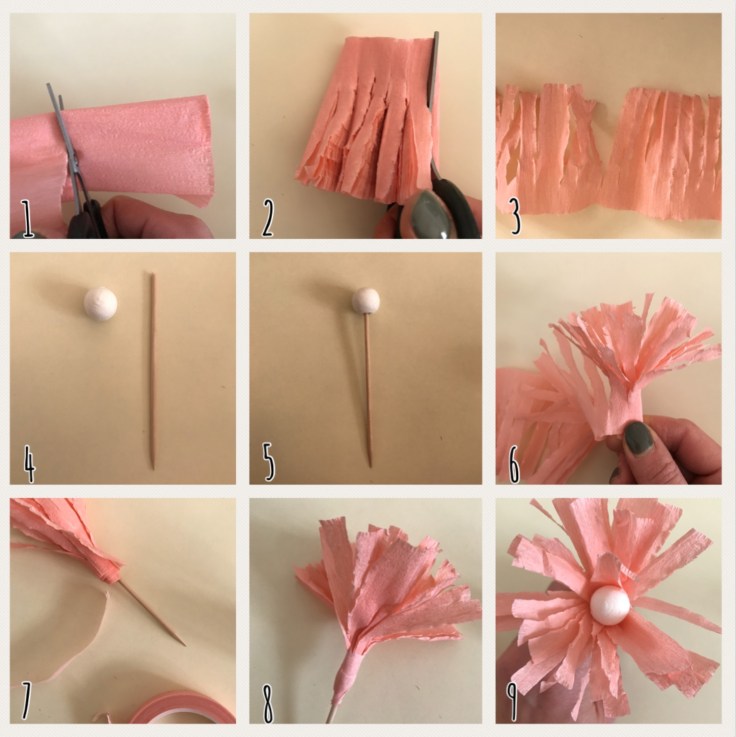 Fleur rose explication DIY fleur en papier origami