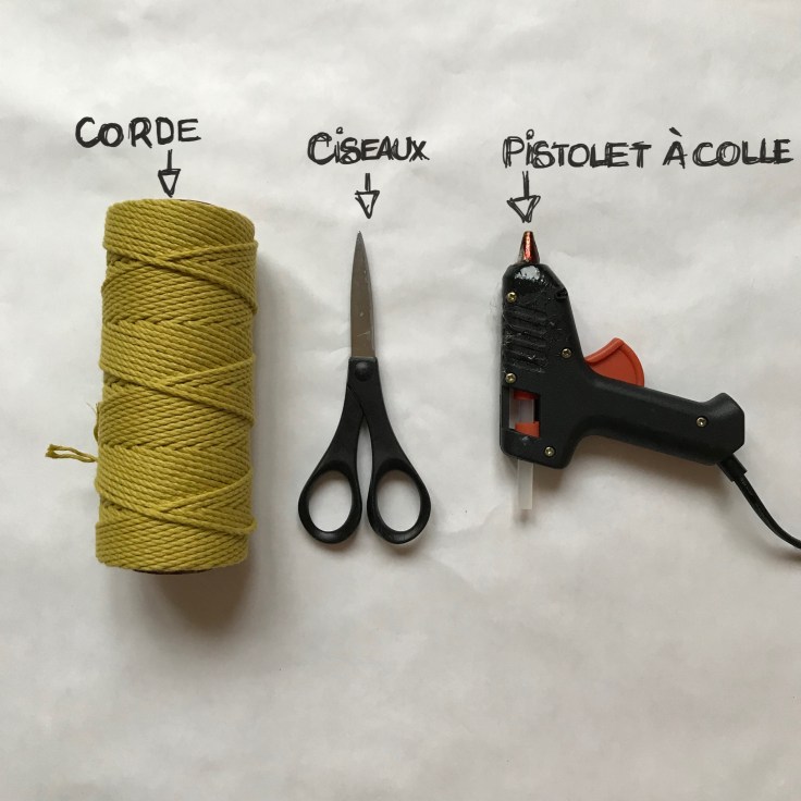 DIY panière en corde fiche matériel
