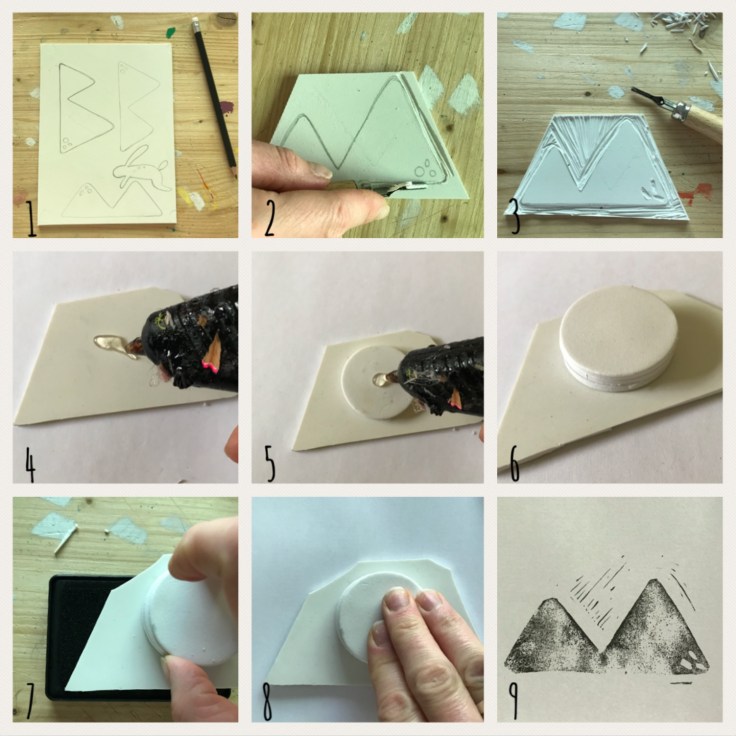 Fais tes tampons encreur toi-même DIY craft bricolage enfant Pas à pas