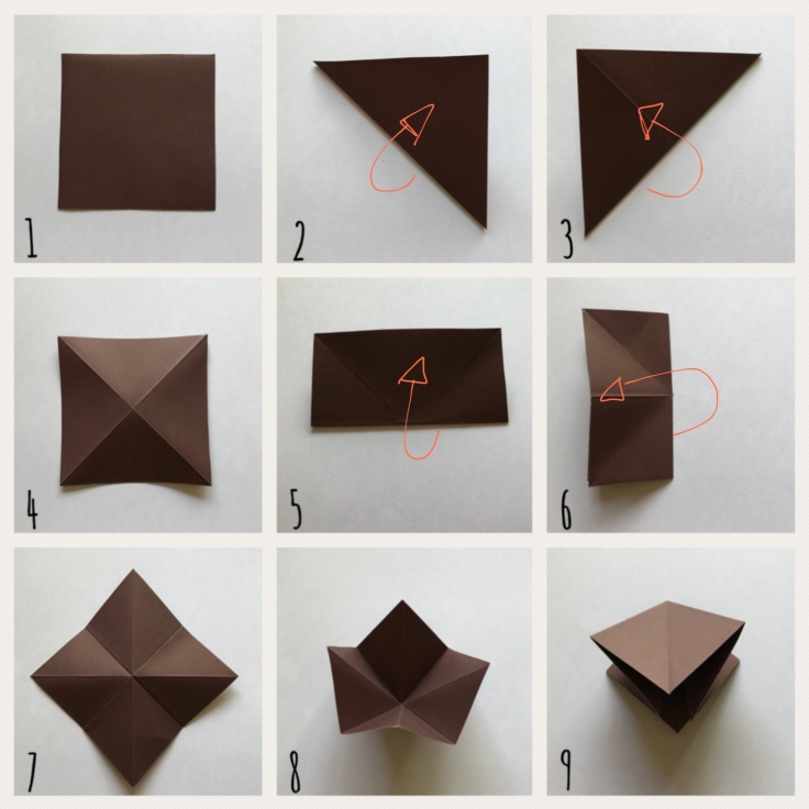 Origami mon amie bricolage enfant craft DIY guirlande diamant papier