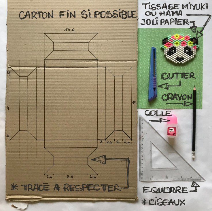 Recyclage de carton cadre en carton cadre en volume craft bricolage enfant DIY