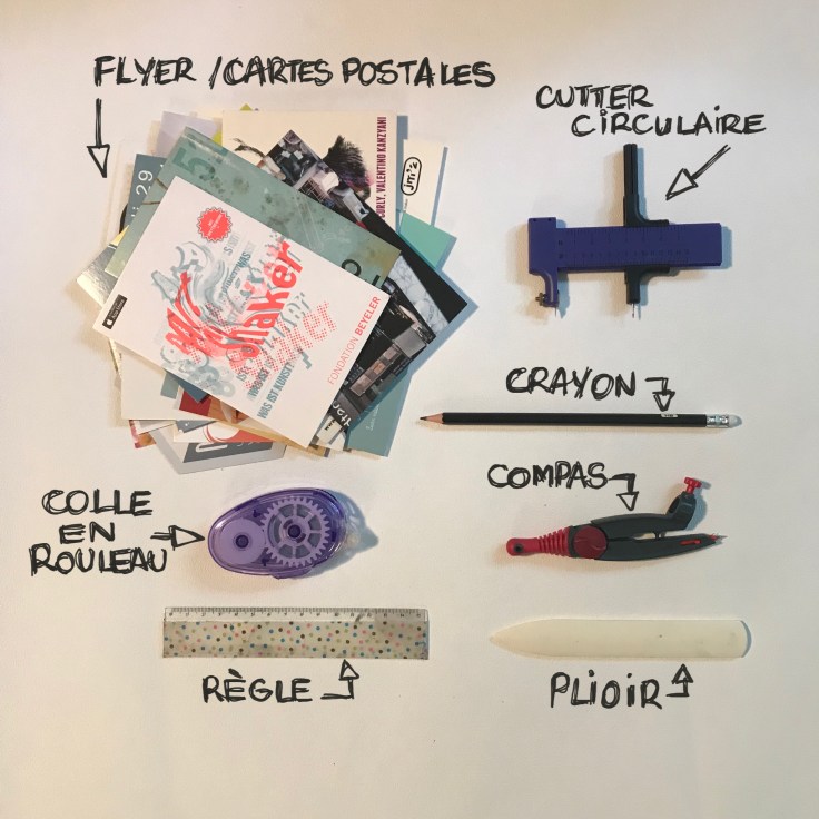 Mobile- flyer recyclage papier origami craft bricolage enfant DIY Fiche matériel