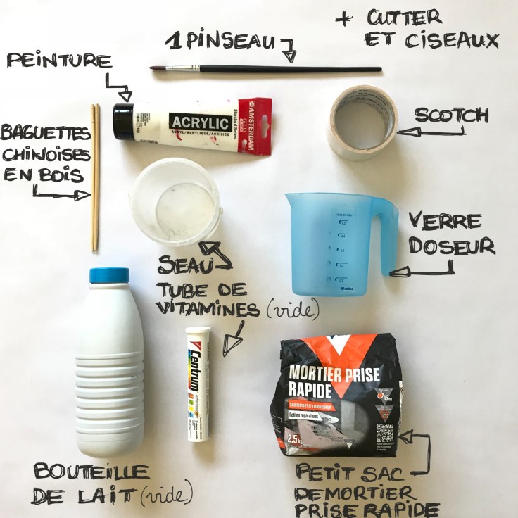 Lançons des fleurs à nos mamans ... et le vase qui va avec ! Bricolage enfant DIY craft vase en ciment cadeau fête des mères Fiche matériel