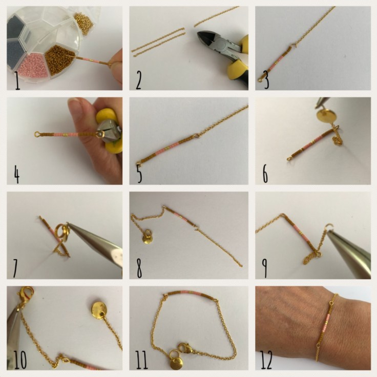 Bracelet de l’amitié bracelet d’été perles Miyuki joli fin cadeaux Pas à pas