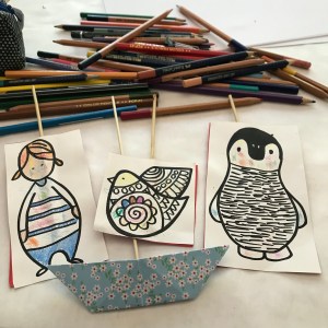 Petit théâtre d’été simplissime DIY bricolage enfants craft recyclage jeu fait maison imagination créativité Et sinon histoire en mer
