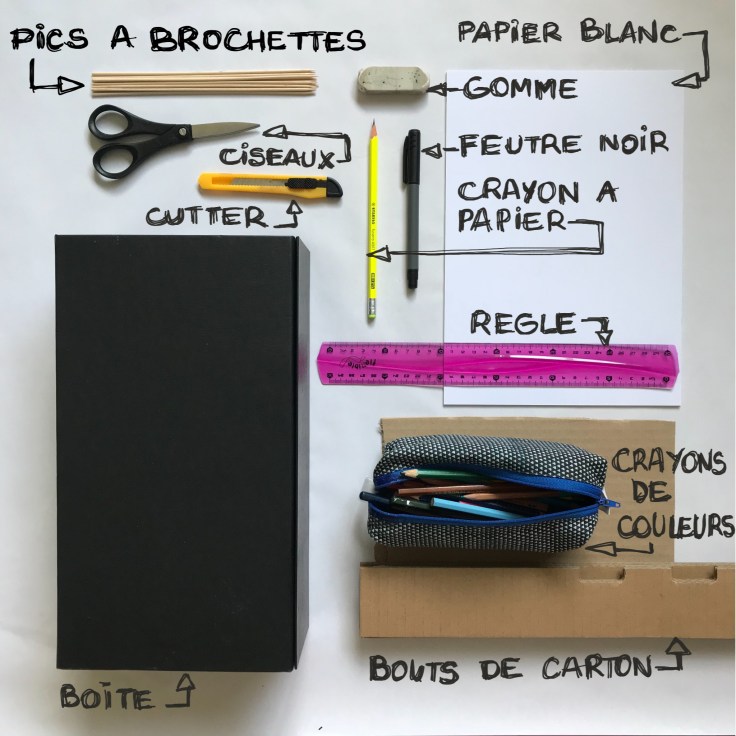 Petit théâtre d’été simplissime DIY bricolage enfants craft recyclage jeu fait maison imagination créativité fiche matériel 