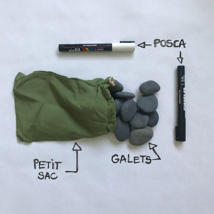 On se la raconte dessins sur galets jeu pour raconter des histoires DIY été plage craft bricolage enfant Fiche materiel