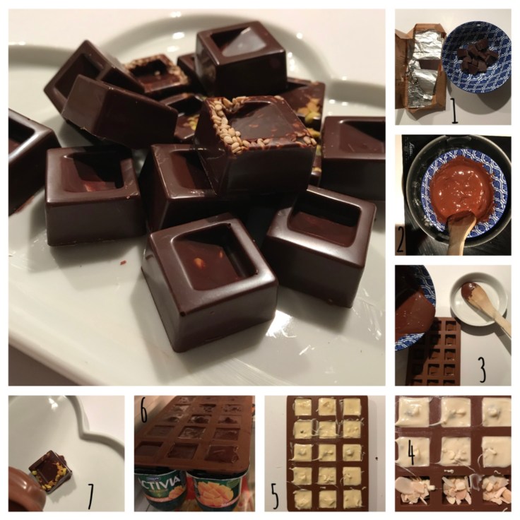 Chocolat noir ou blanc - DIY - bricolage enfant - craft for kids - chocolats de Noël - DIY pâtissier