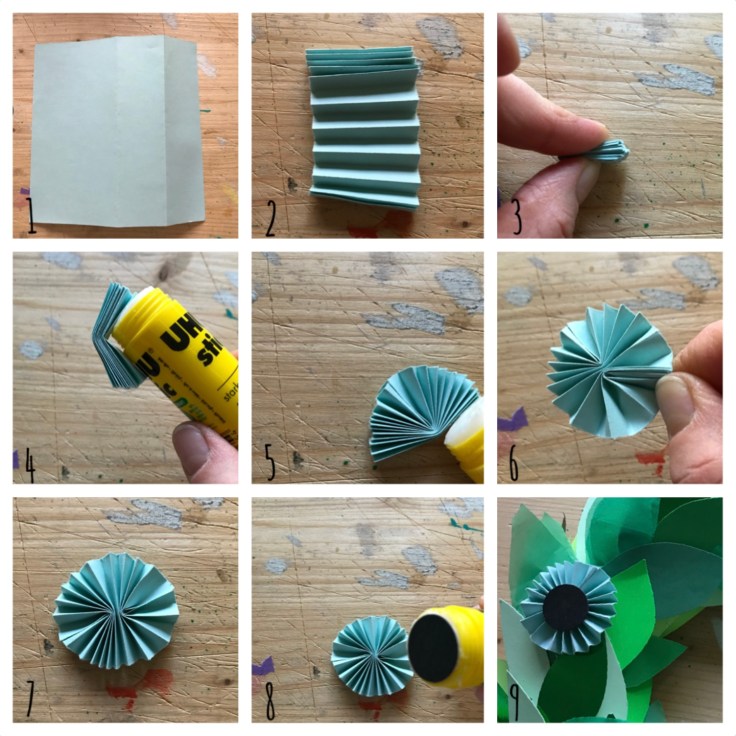 Couronne de porte - avent - bricolage enfant - craft for kids - DIY - bricolage papier - Noël - origami - pas à pas - petite cocarde