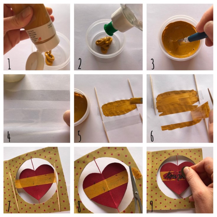 Petit message à gratter pour Valentin - DIY - bricolage enfant - craft for kids - saint Valentin - carte à gratter - message d’amour -message secret - cœur - cœur qui tourne - Pas à pas message à gratter