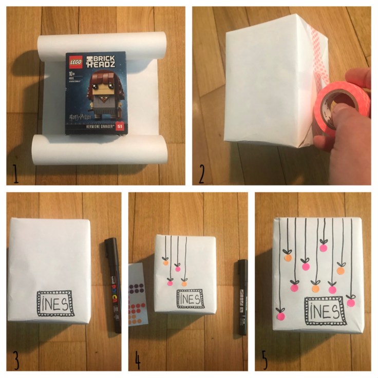 Emballé c’est pesé - DIY - bricolage enfant - craft for kids - emballage cadeaux rigolo - papier - anniversaire